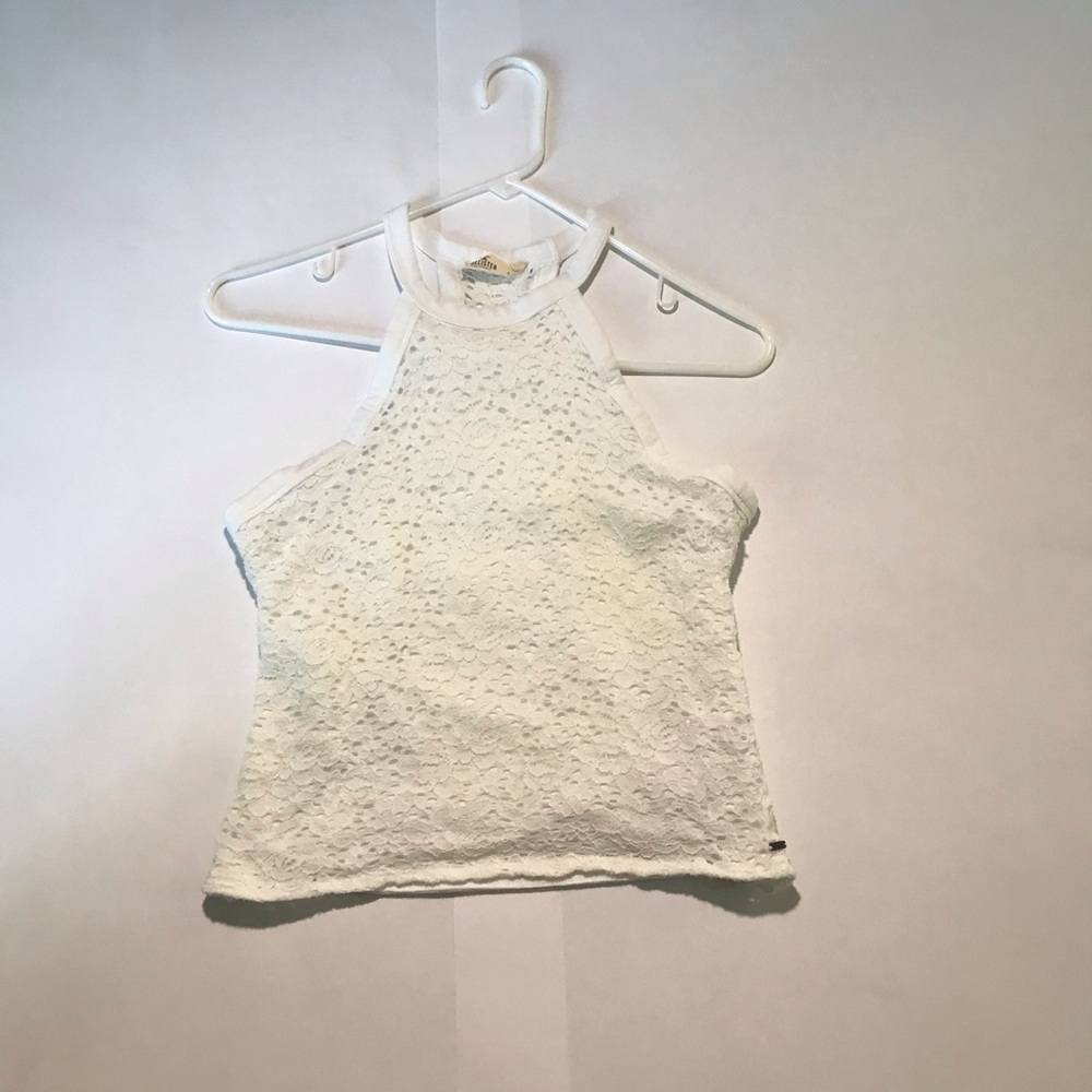 HOLLISTER WHITE LACE TANK TOP💟💟